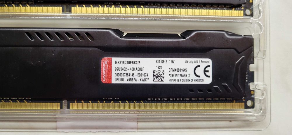 Оперативная память HyperX DDR3-1600 8192MB PC3-12800 (2x4096) FURY