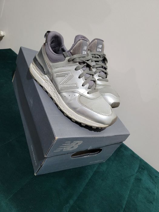 New balance 36 adidasy silver