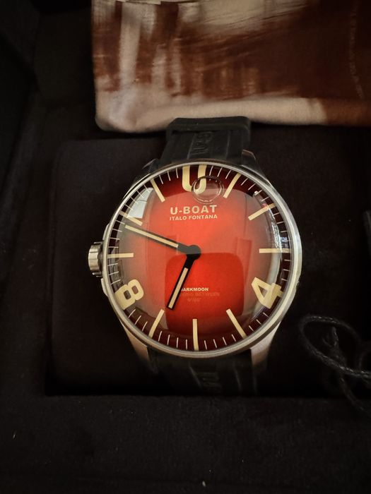 U-Boat Darkmoon 44 mm Red Soleil Ref. 8701. Full Set. Stan bardzo dobry