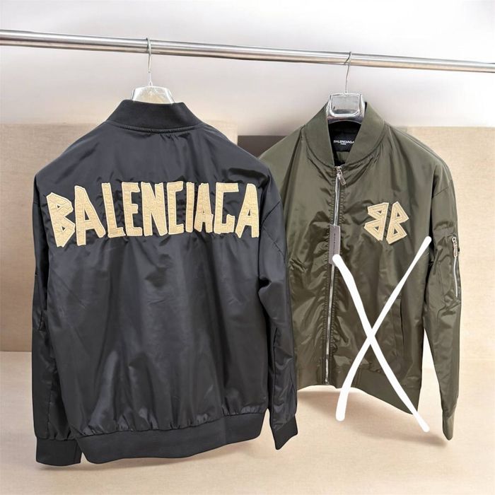 Nowe męskie kurtki wiosenne balenciaga granat s m l xl