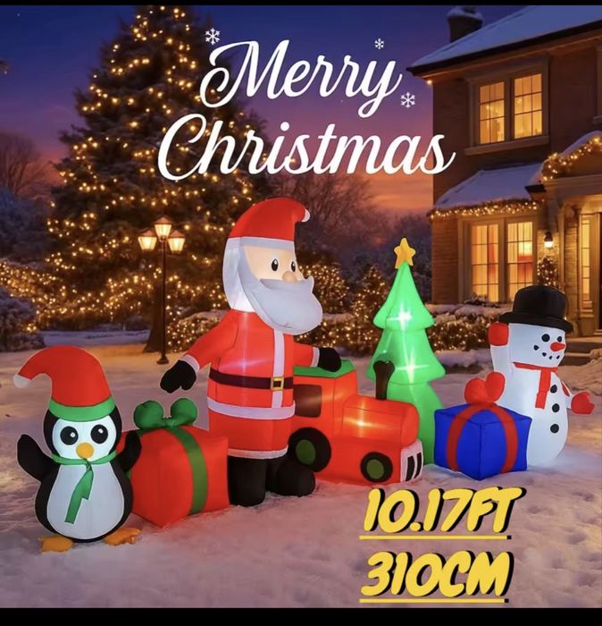 Decoração Jardim - Pai Natal - Insuflável