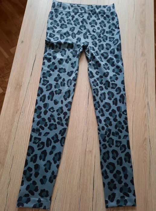 Legginsy szare panterka M