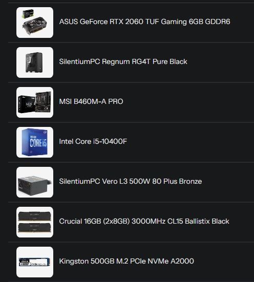 Komputer gamingowy stacjonarny