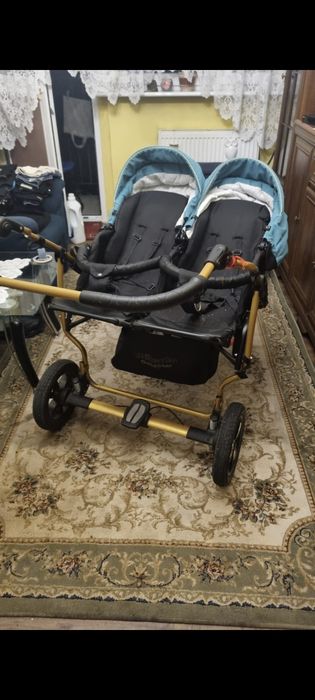 Wózek Mikado dla bliźnaków, bliźniaczy