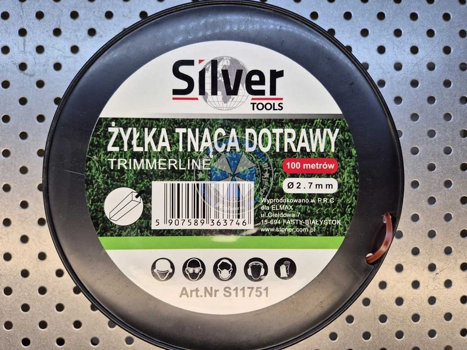 Żyłka do cięcia trawy wzmocniona 2,7mm x 100m żyłka wzmacniana
