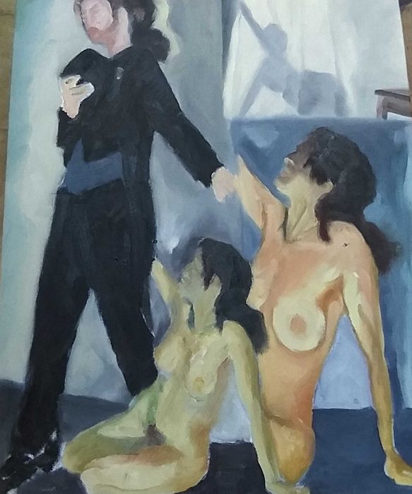 Pintura a óleo em tela