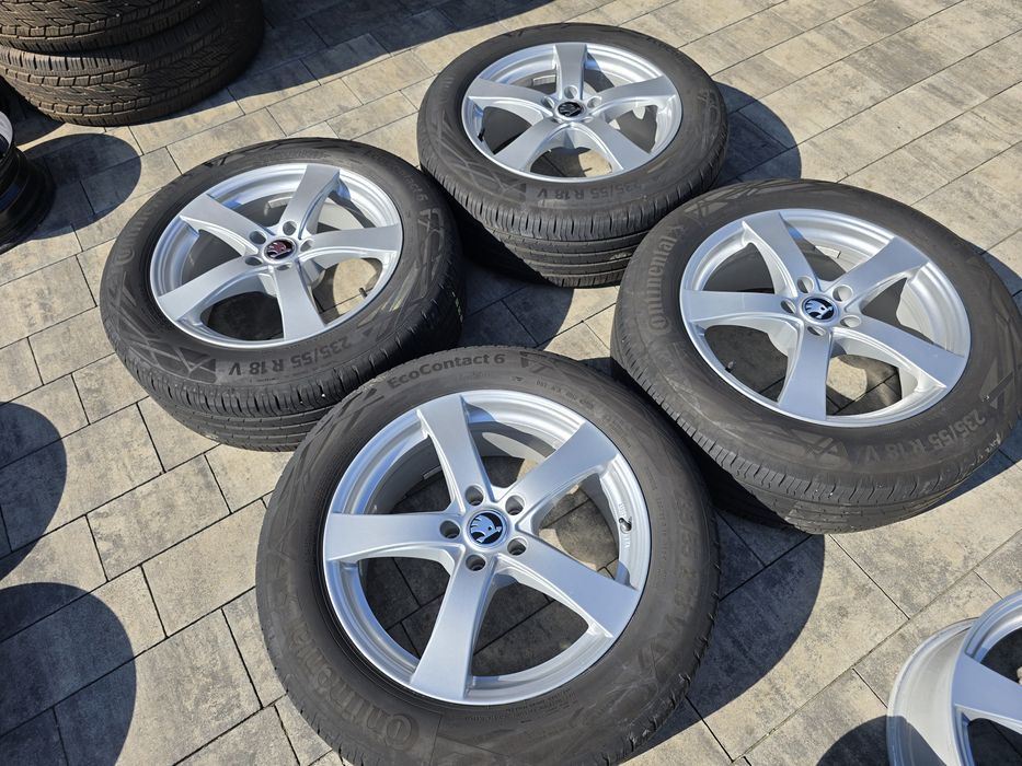 LATO Koła 18" 5x112 ET35 Skoda Kodiaq VW Tiguan Continental 2024rok !