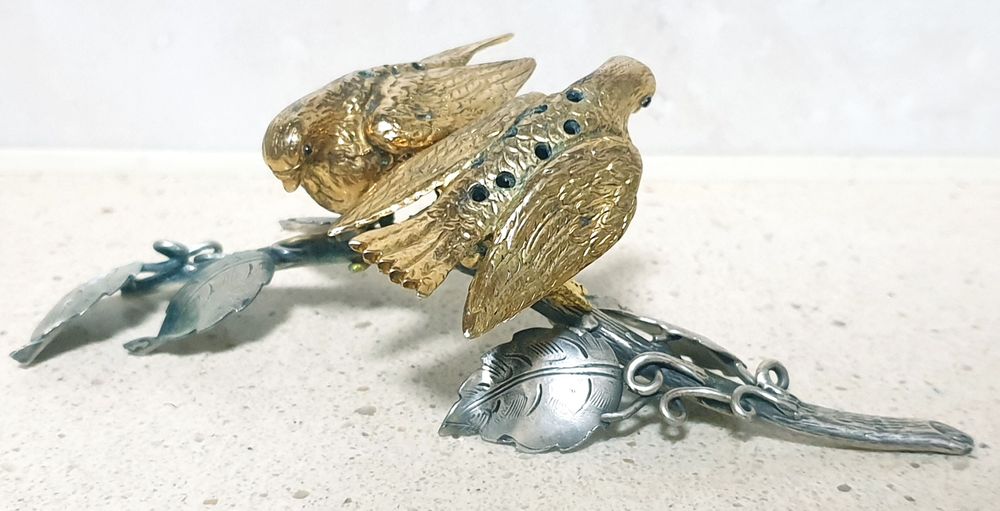 Raro antigo paliteiro em prata portuguesa Javali II