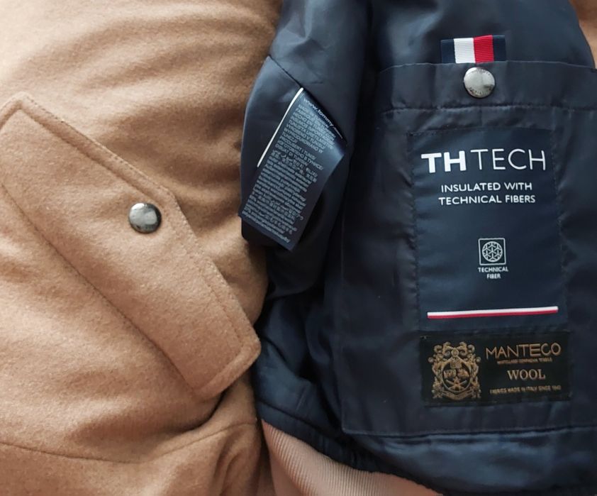 Tommy Hilfiger nowa kurtka męska bomber wełna Manteco Italy r. M