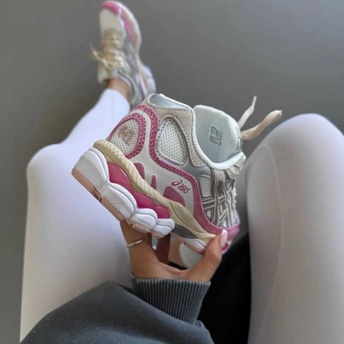 ‼️АКЦІЯ / Останні Розміри‼️Кроссовки Женские Asics Gel-NYC 1090 Cream Pink/Кросівки Жіночі Асікc