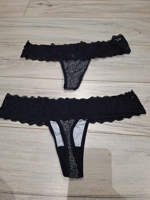 Stringi szara pantera Obsessive L/XL 2 pak