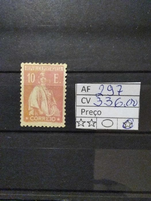 1924/26 Selo Da Série Ceres Novas Taxas e Cores MLH *