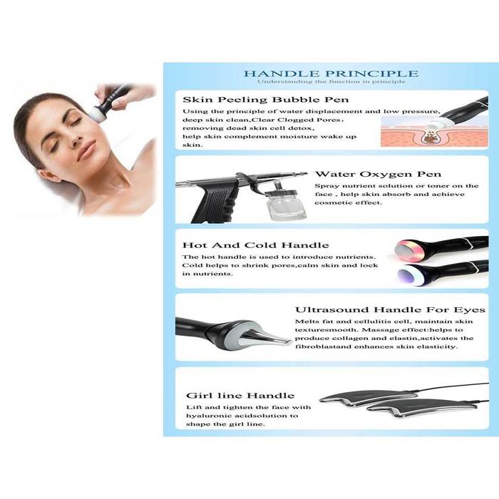 Máquina Facial de Água Hidra 8 in 1