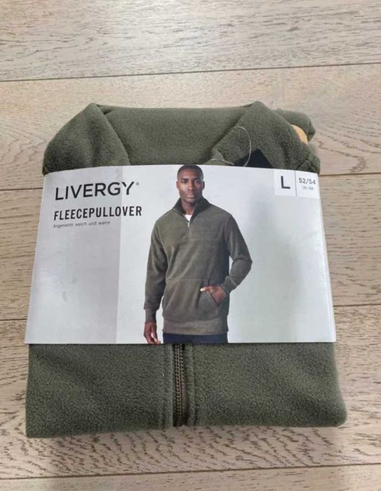 Фліска Livergy розмір L 52/54, кофта флісова хакі