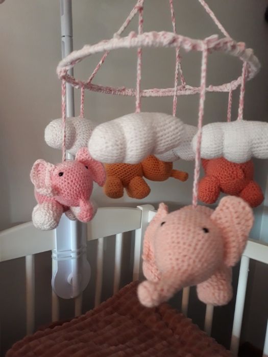 Karuzela do łóżeczka handmade