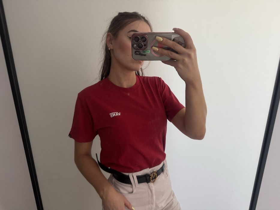 Koszulka t-shirt Vans czerwona