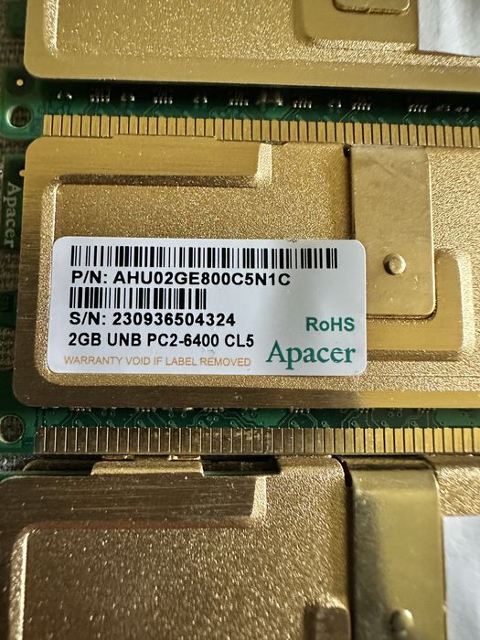 Memorias pc 2gb cada unidade