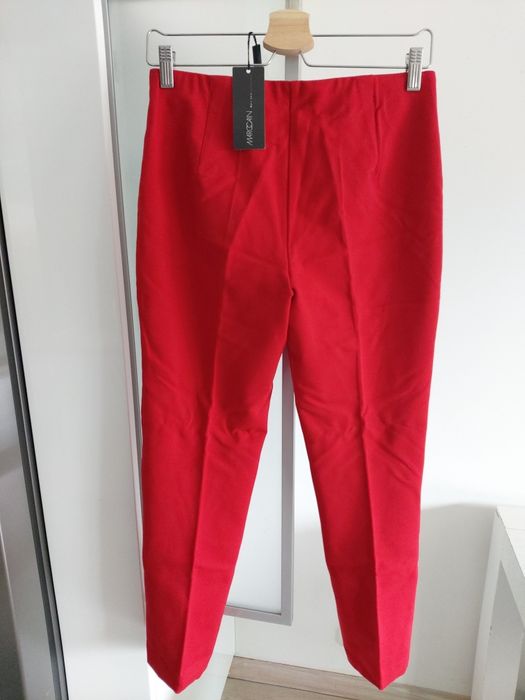 Nowe spodnie damskie Marc Cain czerwone spodnie rozm.  L