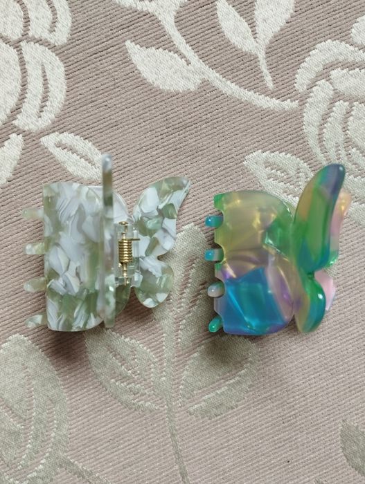 Заколка, краб для волосся "Метелик"