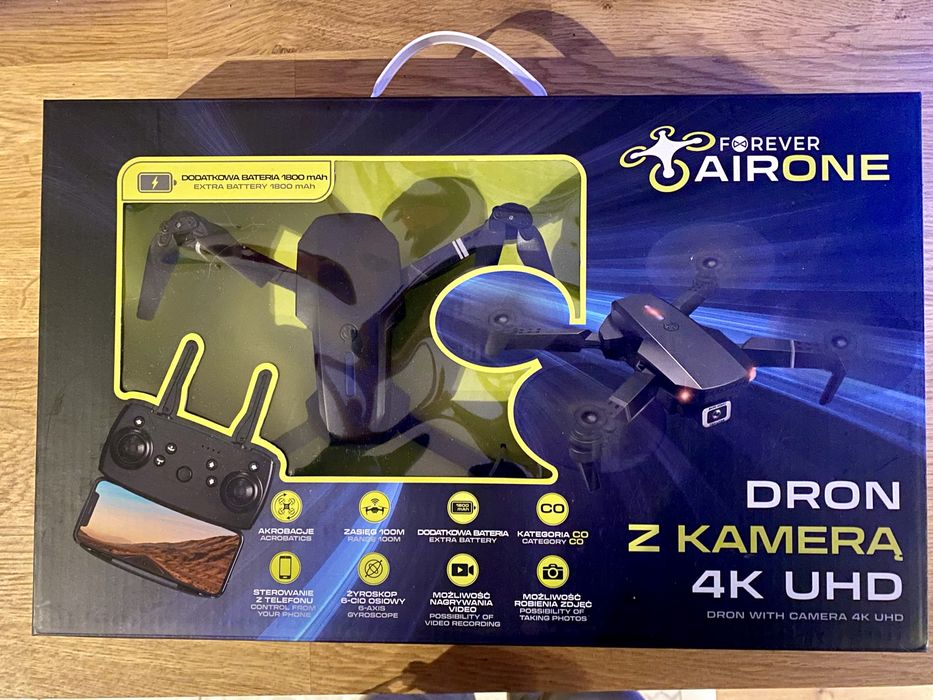 Dron Forever Airone z kamerą 4K UHD 1800 mAh