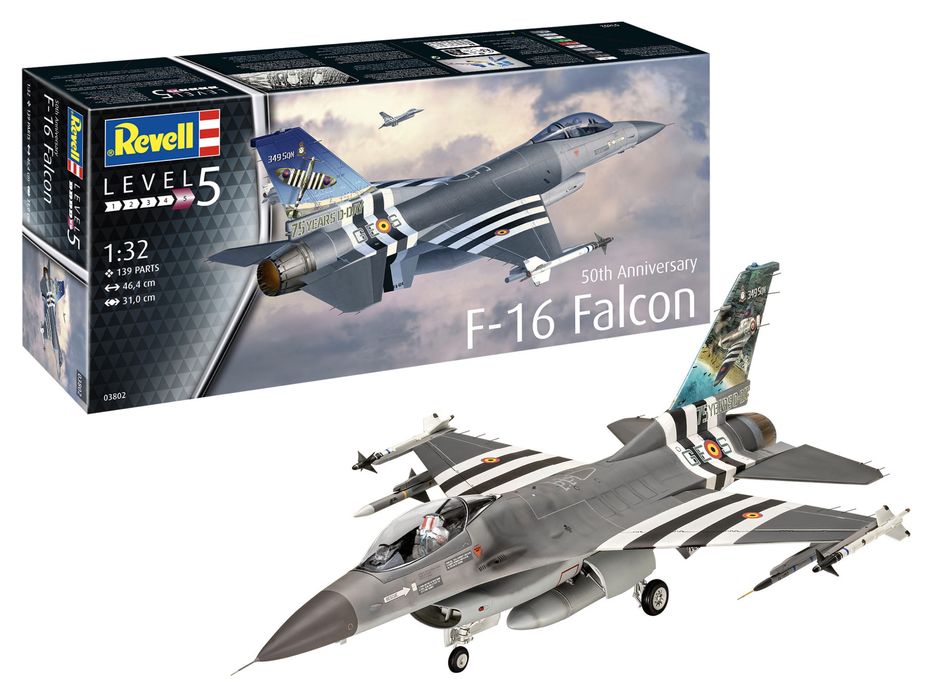 SAMOLOT model 1/32 Revell 03802 samolot 50TH ANNIV. F-16 FALCON
