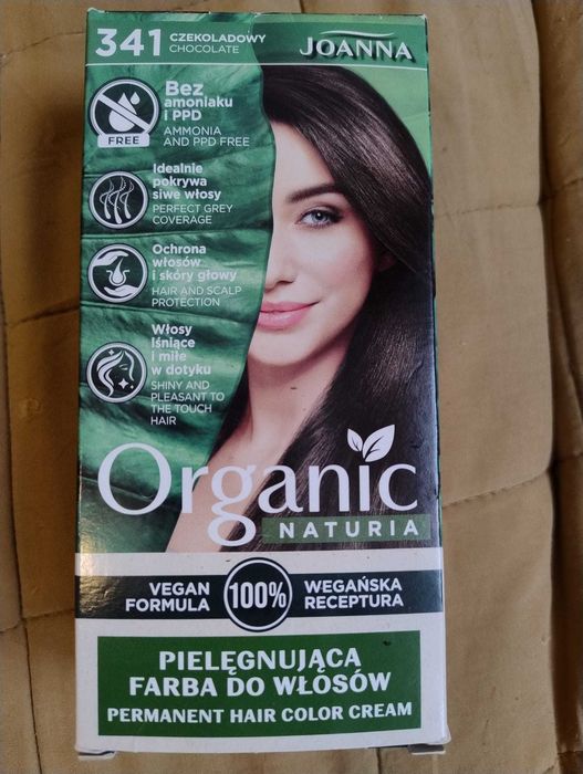 Farba do włosów Joanna Organic Naturia 341 czekoladowy - nowa