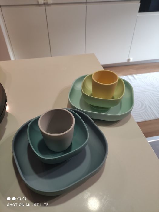 2 Conjuntos de refeição para bebé em silicone