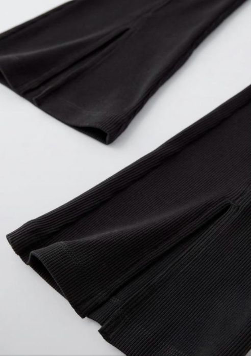 Легінси ZARA кльош з розрізами рубчик лосини 128 8 років