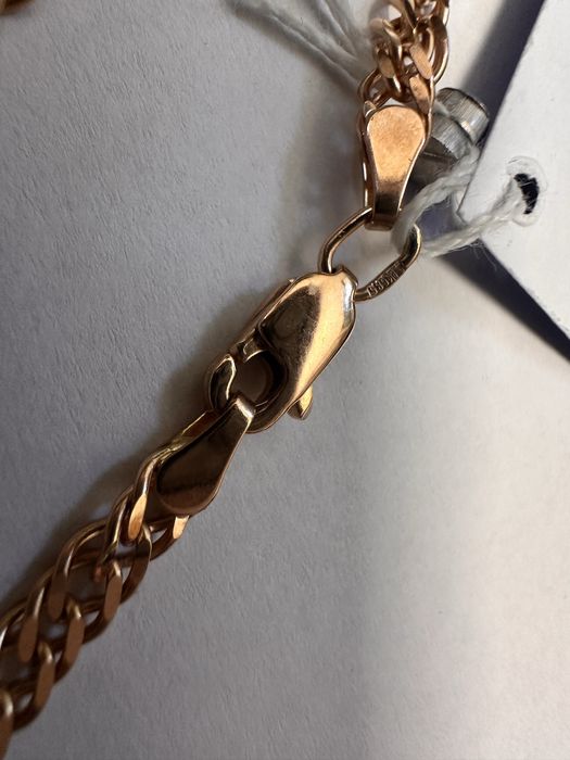 Золотой браслет новый двойной ромб / новий золотий браслет