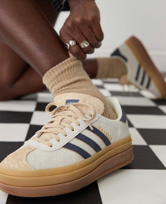 Жіночі шкіряні кросівки Adidas Gazelle Bold оригінал нові кеди адідас
