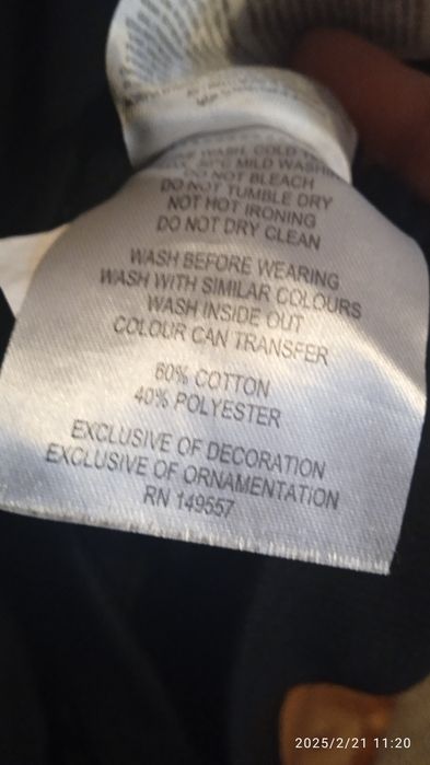 Пайта длина 86см., без капюшона. Отличное состояние. 80%хлопка.