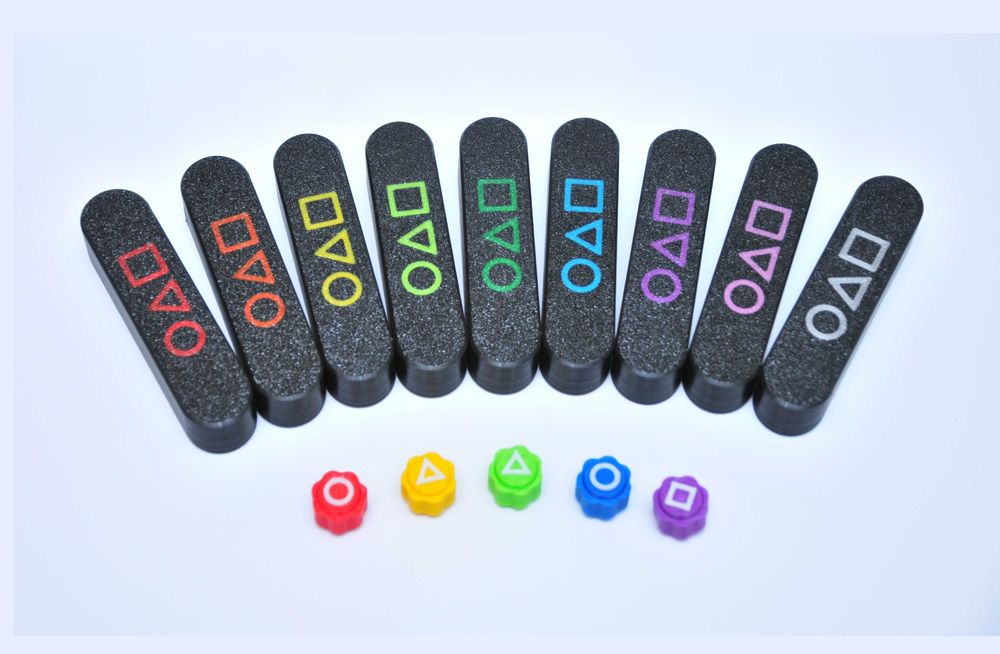 Гонги Игра кальмара кубики +кейс Gonggi gongi кубики гонгги squid game