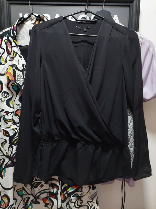 Czarna, elegancka, wieczorowa bluzka #new