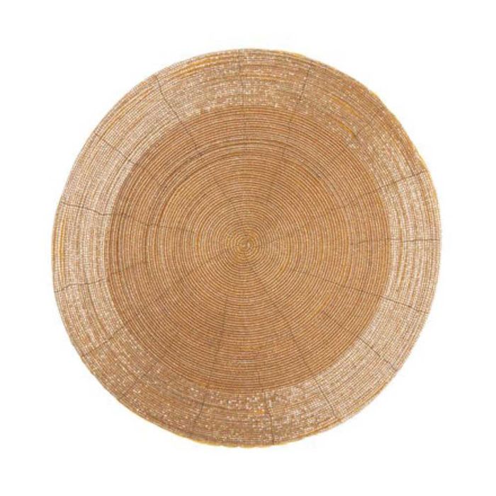 Подставка из бисера золото