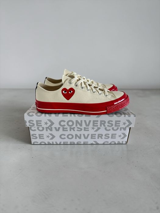 Оригінальні кеди Converse x Comme Des Garcons Play Chuck 70 Red
