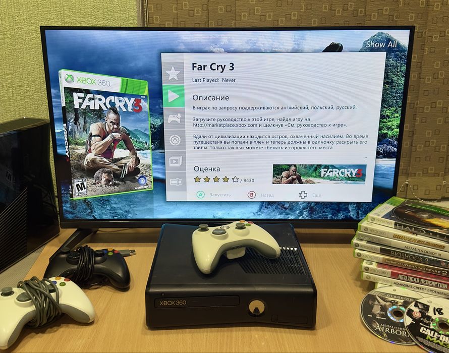 XBOX 360S Slim/Elite | Увімкнув та грай | 70+ігор на борту | 250GB HDD | LT 3.0