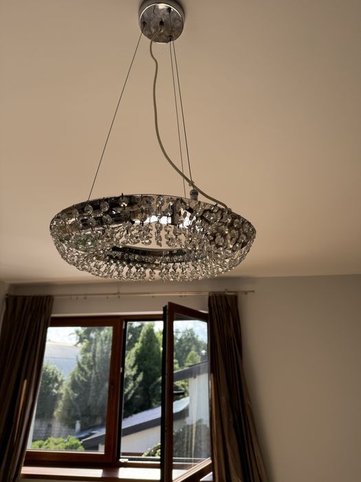 Lampa glamour z krysztalkami zyrandol