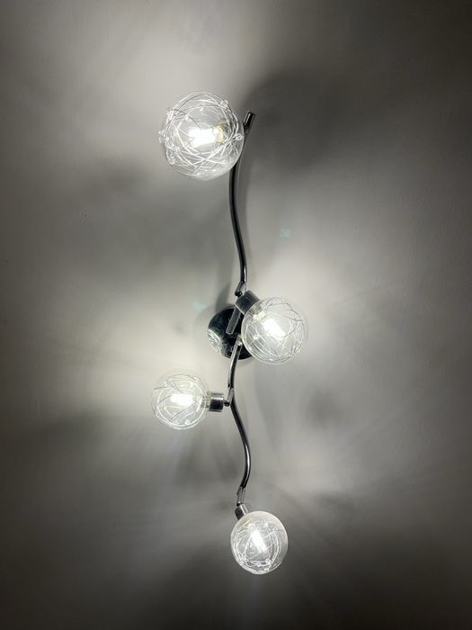 Lampa sugitowa 5 punktowa kula chrom