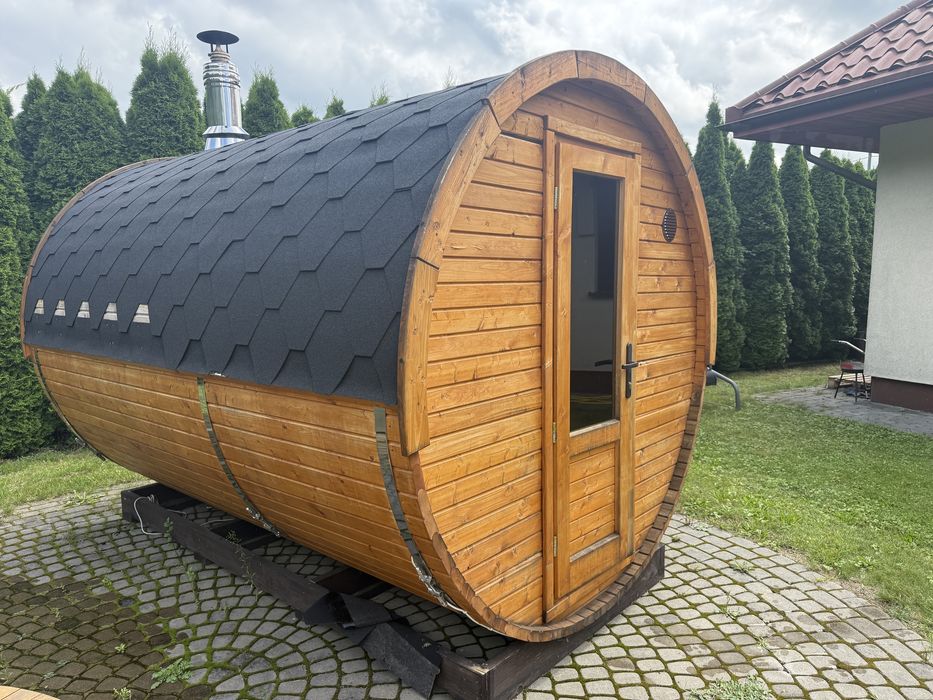 Sauna ogrodowa beczka używana