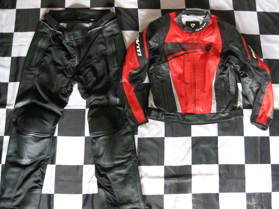 Kombinezon motocyklowy skórzany REVIT SILICA IGNITION  rozm.56(XL)