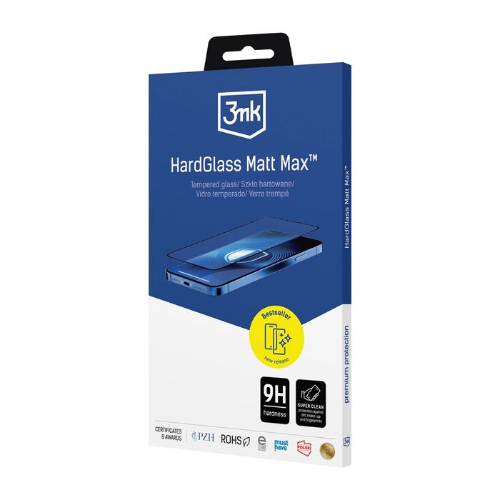 Matowe szkło hartowane 3mk HardGlass Matt Max na Apple Iphone 17 Air