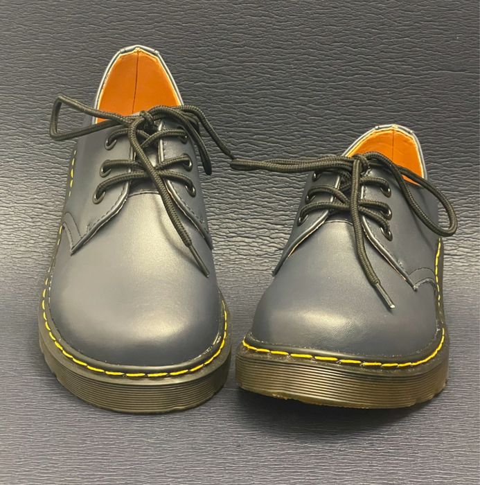 Półbuty oxfordki klasyczne glany niebieskie unisex eleganckie martensy