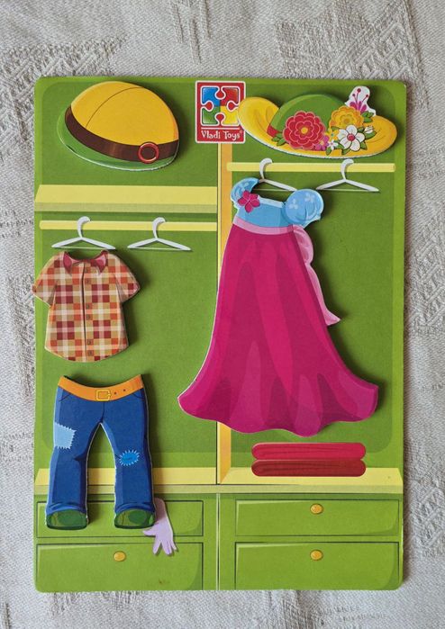 Настільна магнітна дитяча гра "Модники і модниці" Vladi Toys магнітна