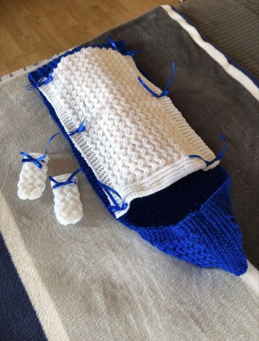envelope para bebé com luvas