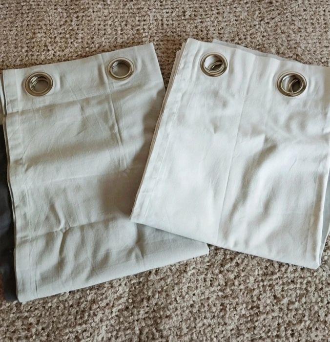 Cortinados Branco Cinzento Argolas La Redoute Novo