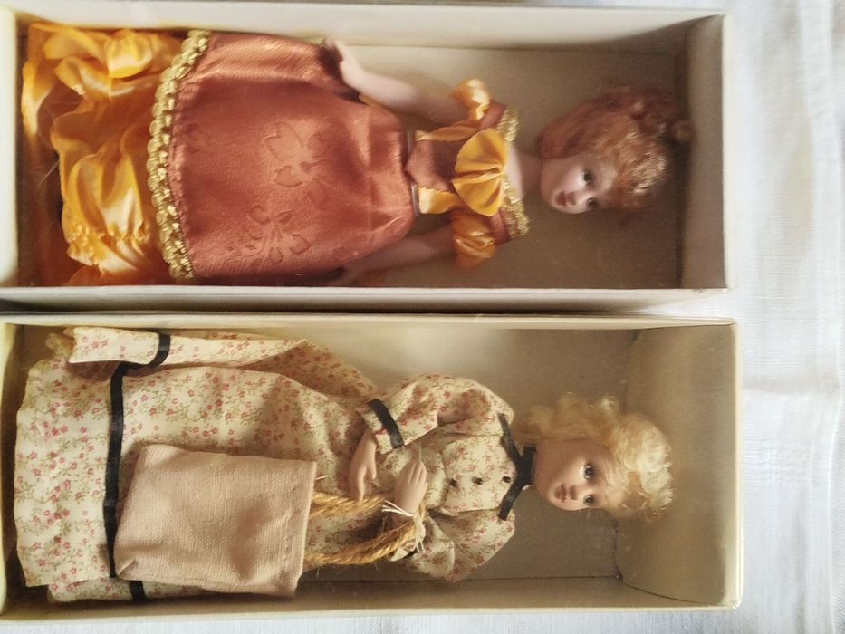 Фарфоровые куклы Дамы эпохи с журналами