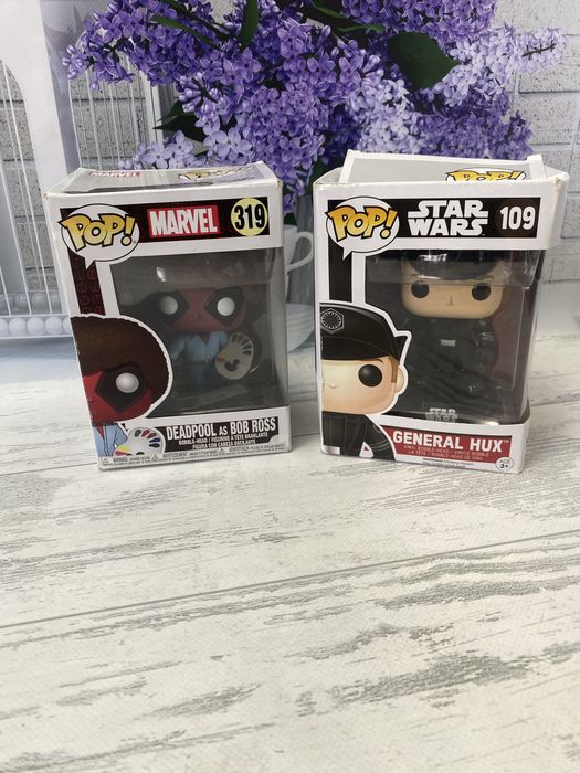 Фігурки Фанко Поп оригінал, Funko Pop Зоряні Війни, Дедпул, Star Wars, Deadpool Bob Ross