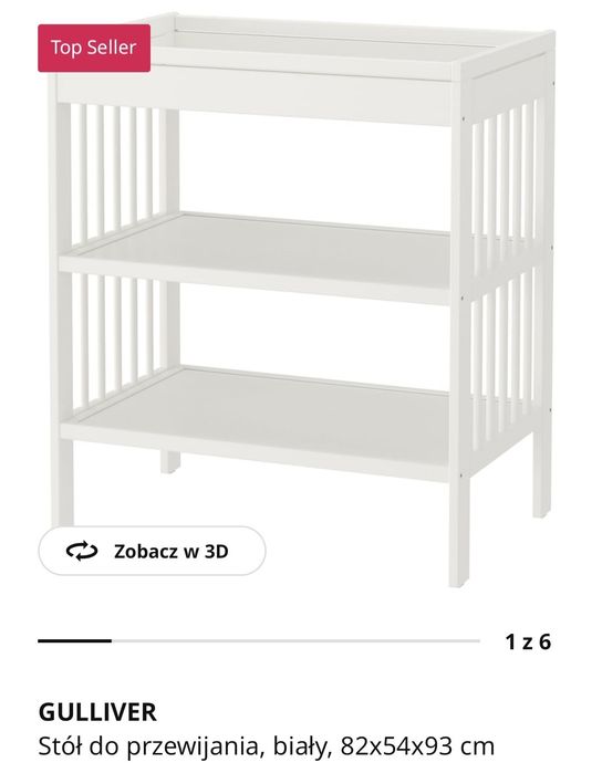 Stół do przewijania/przewijak gulliver ikea