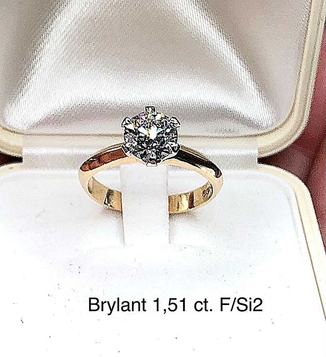 Pierścionek z Brylantem 1,51 ct
