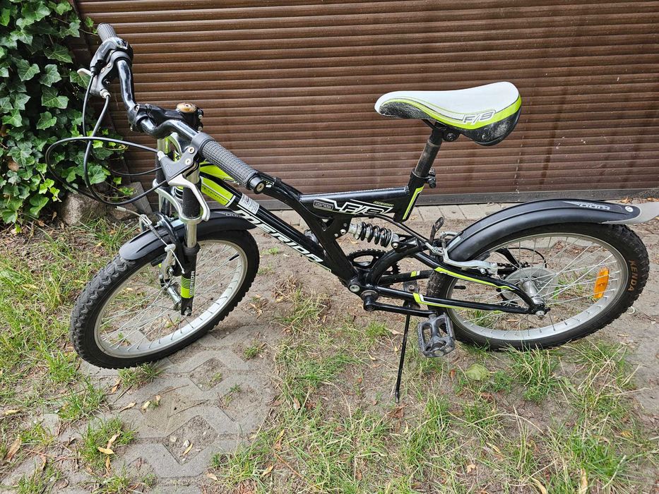 Merida F/S Team 20" rower dziecięcy z amortyzatorami przód i tył, 6 biegów Shimano